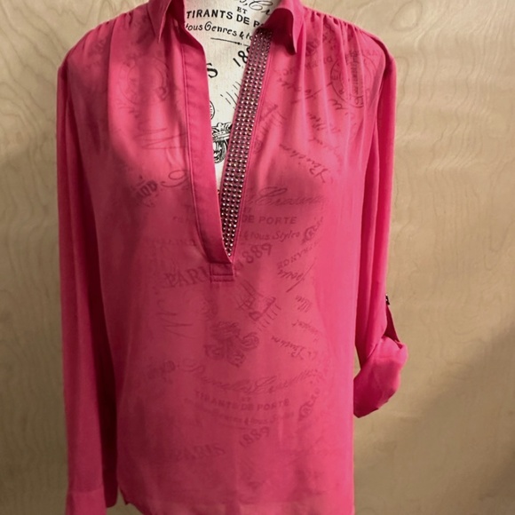 Jennifer Lopez Pink Top Women’s Size M - Picture 1 of 5